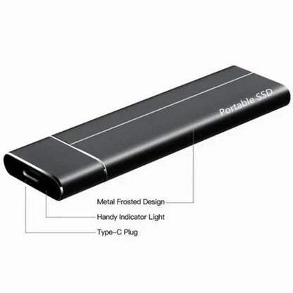 Belro portable SSD for large storage, compact electronic device with USB connection, suitable for data backup and transfer.