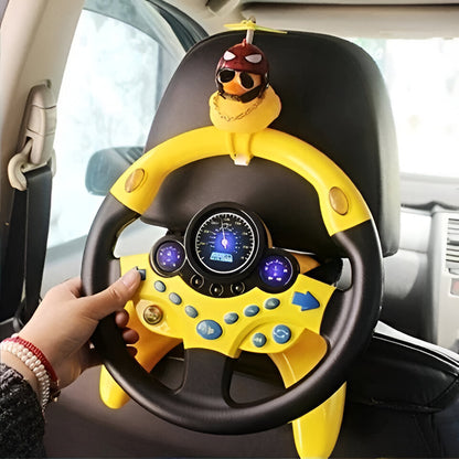 Belro interactive steering toy for cats, a pet driving simulator with colorful buttons and a steering wheel for feline play.