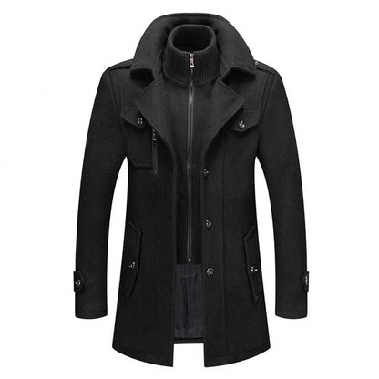Men's Belro two-piece winter coat with a hood, featuring a quilted design and front pockets for warmth and style.