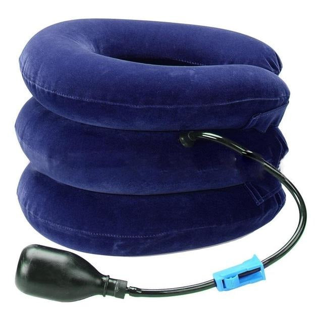 Belro three-layer cervical neck traction inflatable pillow, soft medical accessory for neck support and pain relief.