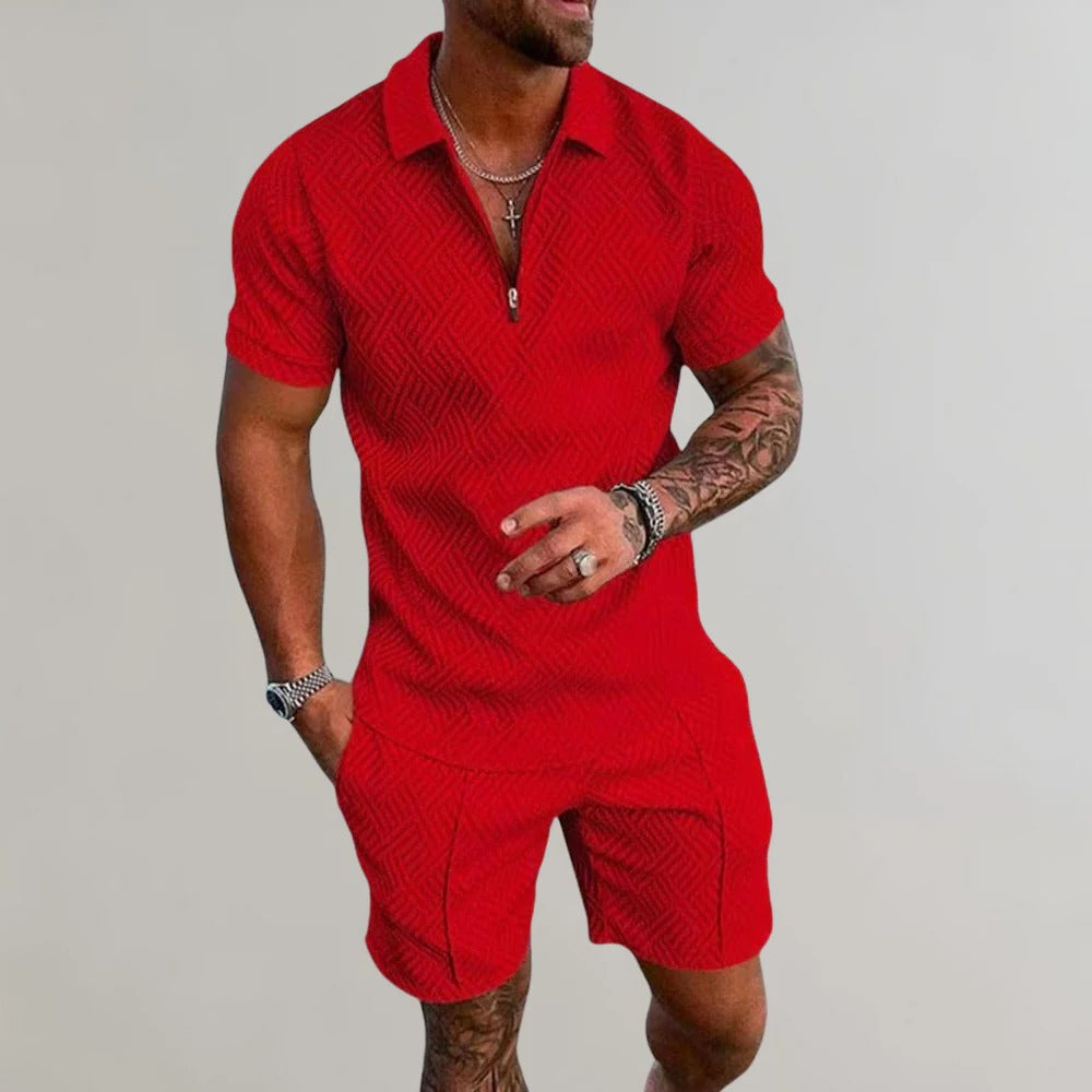 Belro men's summer shorts set featuring lightweight casual shorts with adjustable waistband and breathable fabric.