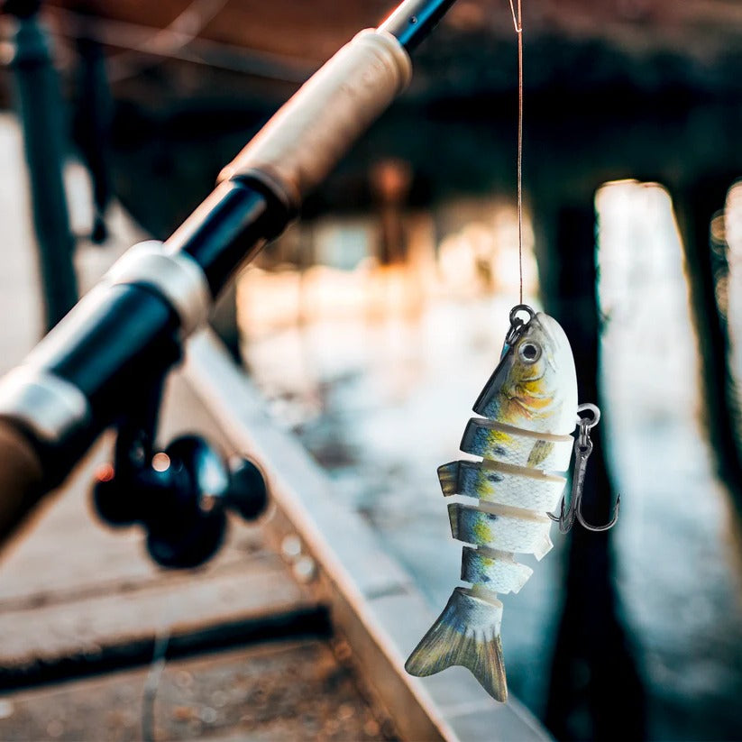 Belro swimming lure for outdoor fishing, showcasing vibrant colors and realistic design for attracting fish in freshwater or saltwater.