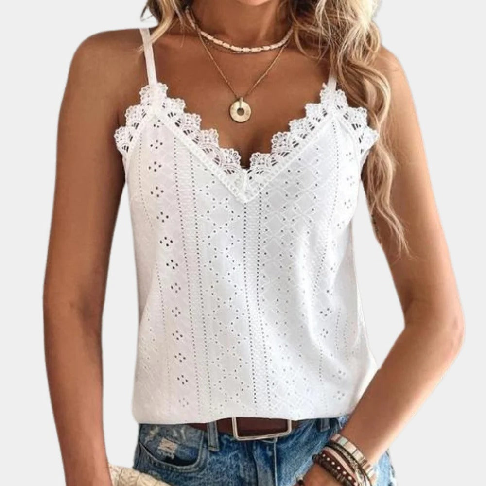 Belro women's stylish V-neck top, lightweight shirt with a flattering fit, perfect for casual or dressy occasions.