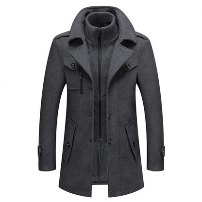 Men's Belro two-piece winter coat with hood, insulated jacket and matching pants, suitable for cold weather outdoor wear.