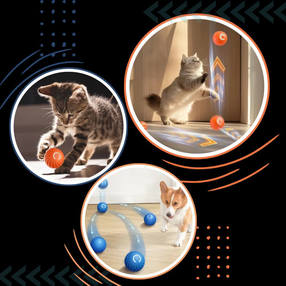 Belro interactive obstacle-avoiding dog ball toy, designed for engaging pet play and mental stimulation.
