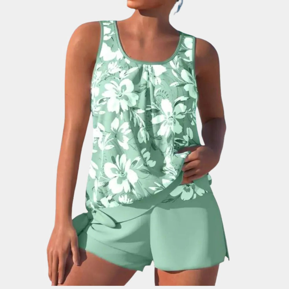 Belro comfortable women's swimsuit in a stylish dress design, featuring a sleek fit and vibrant color for beach or poolside wear.