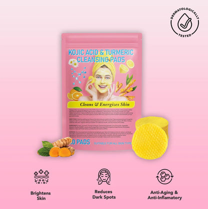 Belro Radiant Glow Skin Pads for nourishing skincare, shown in a close-up image with the product packaging and pads visible.