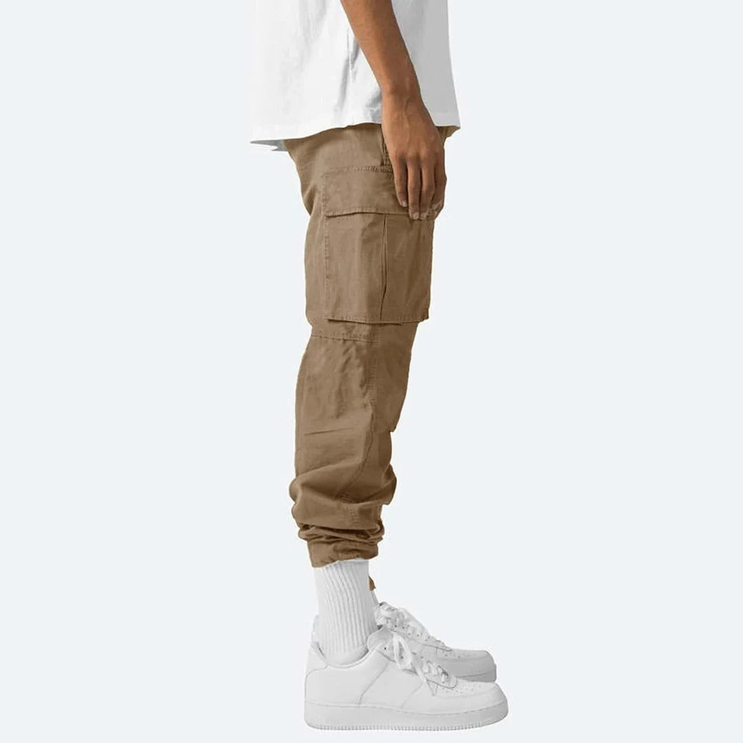 Belro men's cargo pants featuring multiple pockets and durable fabric, perfect for casual and outdoor wear.