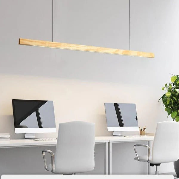 Belro LED pendant light with sleek modern design, hanging as a stylish jewelry accessory or decorative necklace.