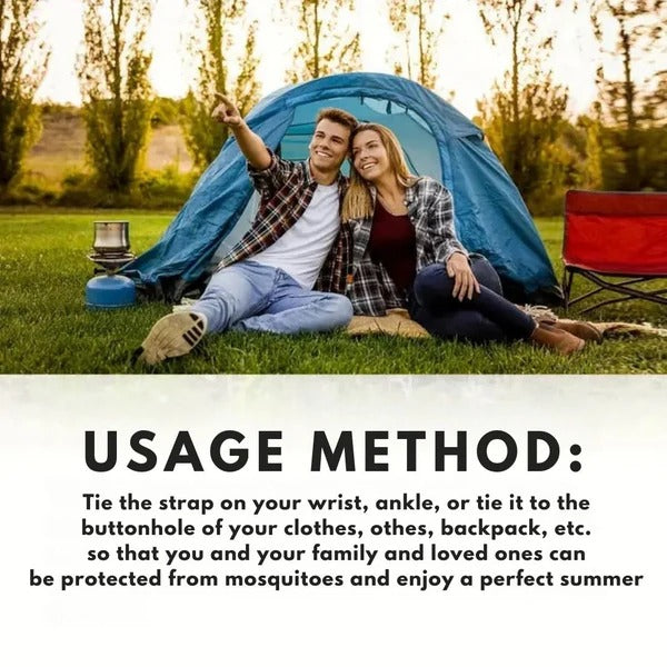 Belro mosquito repellent wristband, adjustable accessories wristband designed to repel mosquitoes and prevent bites.