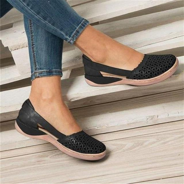 Belro women's flats designed for bunions, featuring comfortable, supportive footwear for health and foot pain relief.