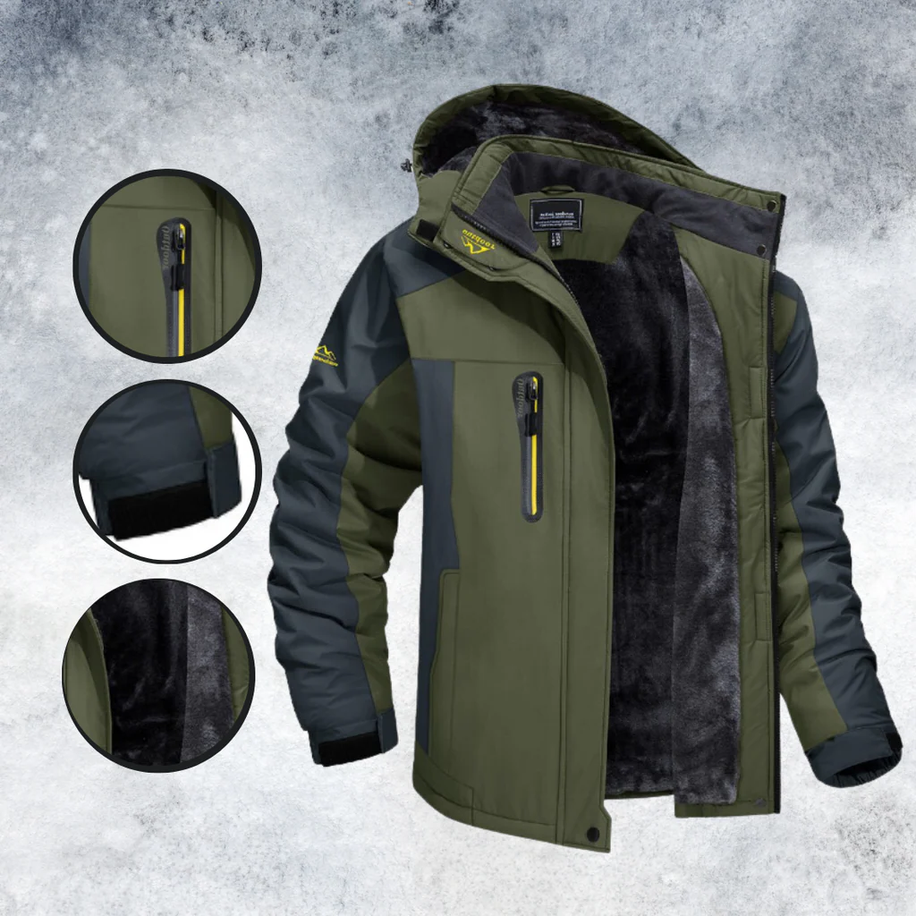 Belro windproof outdoor jacket displayed on a hanger, features a lightweight design suitable for outdoor activities.