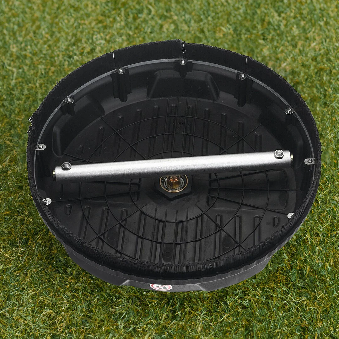 Belro professional pressure washer surface cleaner attachment for men, shown in use on various outdoor surfaces.