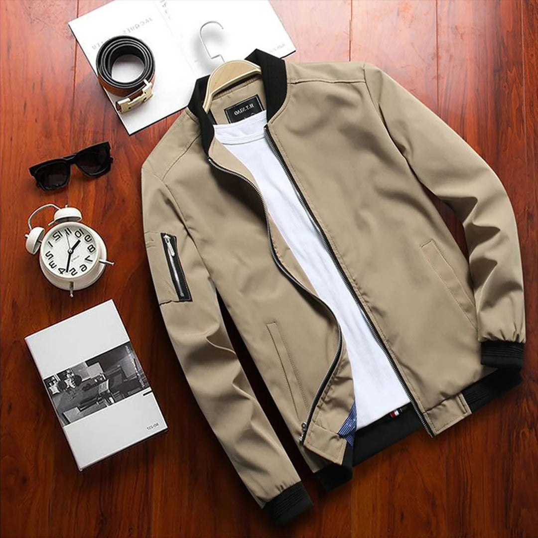 Men's short summer jacket by Belro, lightweight stylish outerwear with a casual fit, perfect for warm weather.
