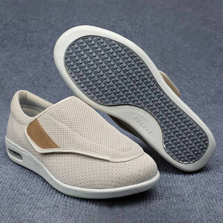 Plus size wide shoes for swollen feet by Belro, showing comfortable, supportive footwear designed for women with wider feet.