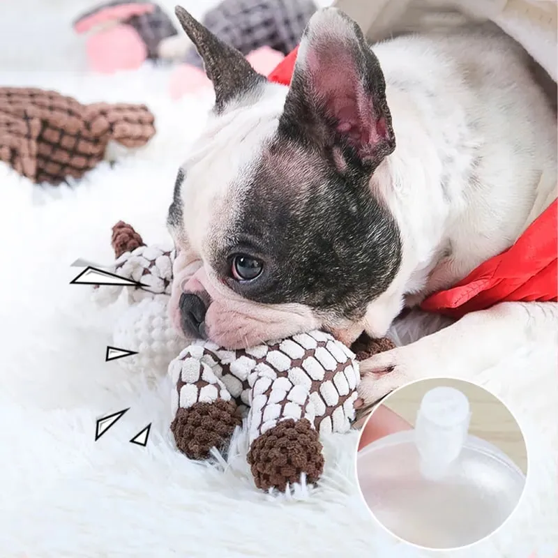 Belro plush toy for aggressive dog chewers, soft and durable pet toy designed for strong chewers in dog toy category