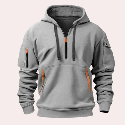 Belro men's hoodie featuring a stylish and comfortable activewear design, shown in a casual, relaxed fit.