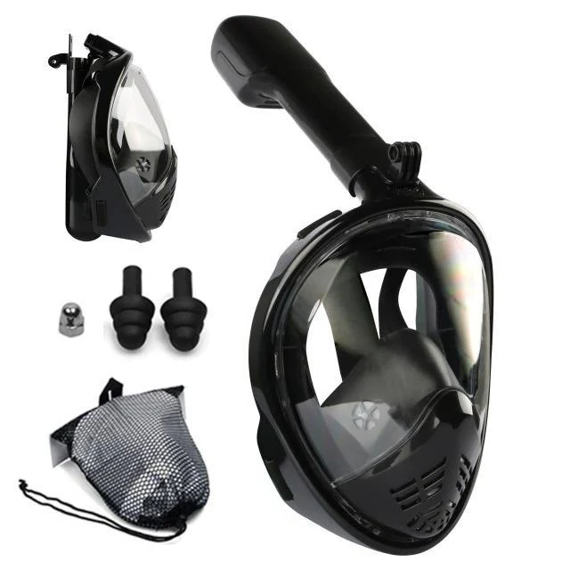 Belro full face anti-fog scuba diving mask with clear tempered glass and adjustable straps for underwater exploration.