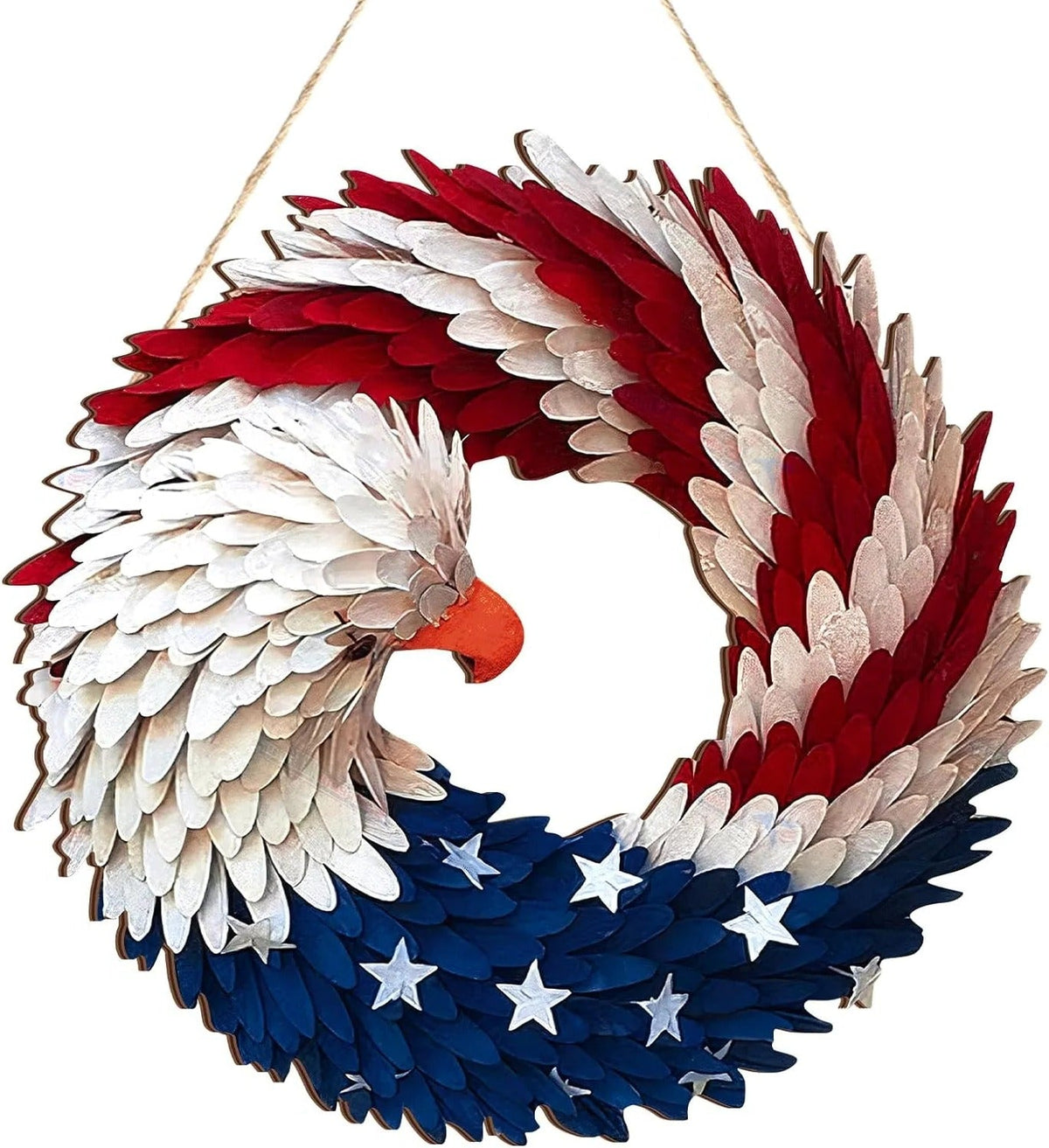 Belro Eagle Wreath Easter and Independence Day sock featuring patriotic eagle design, suitable for festive holiday wear.