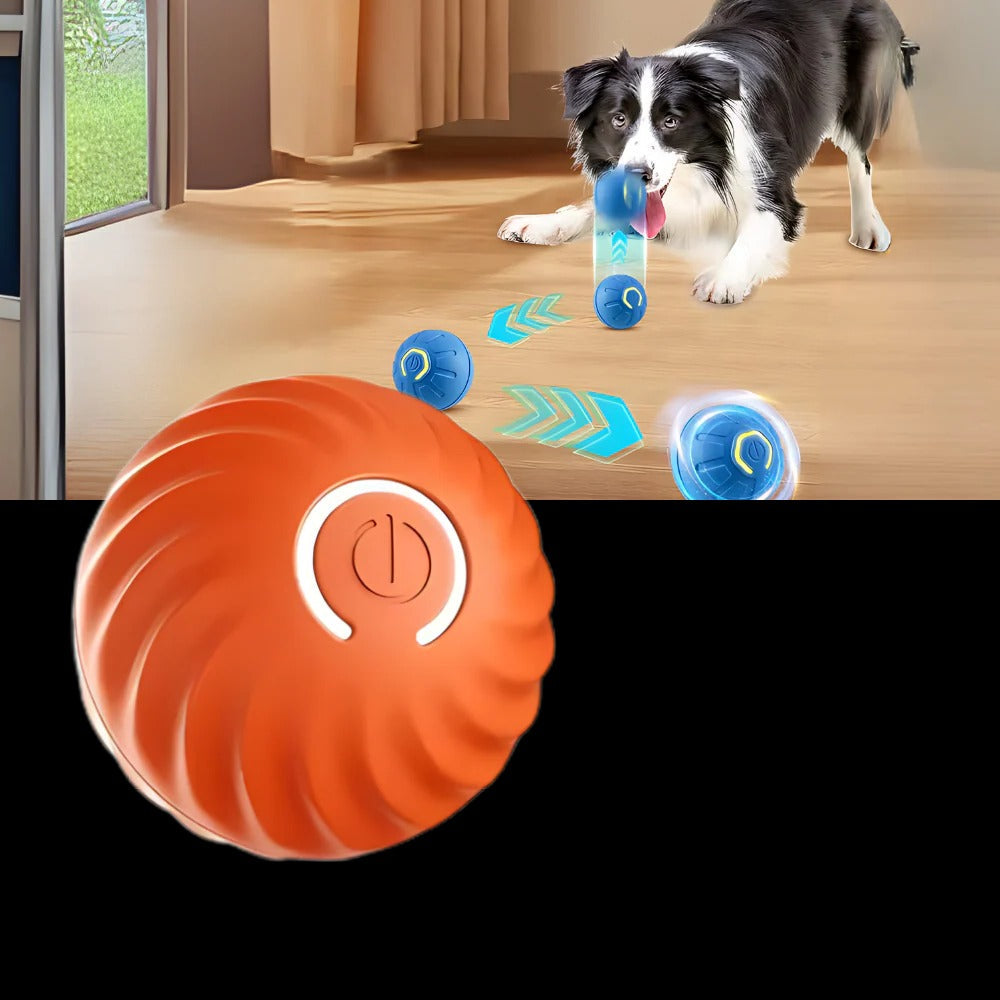 Belro interactive obstacle-avoiding dog ball toy with colorful design, perfect for engaging pets in playful activity.
