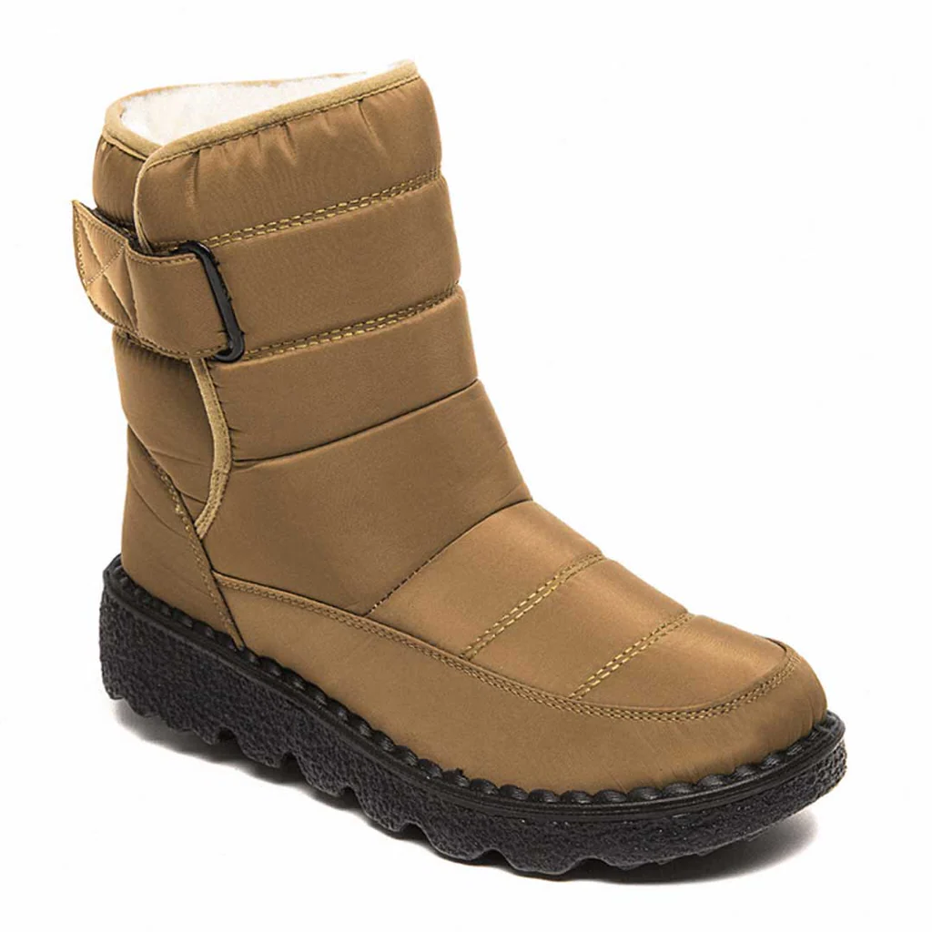 Belro women's waterproof winter snow boots with non-slip soles and warm lining, designed for cold, snowy conditions.