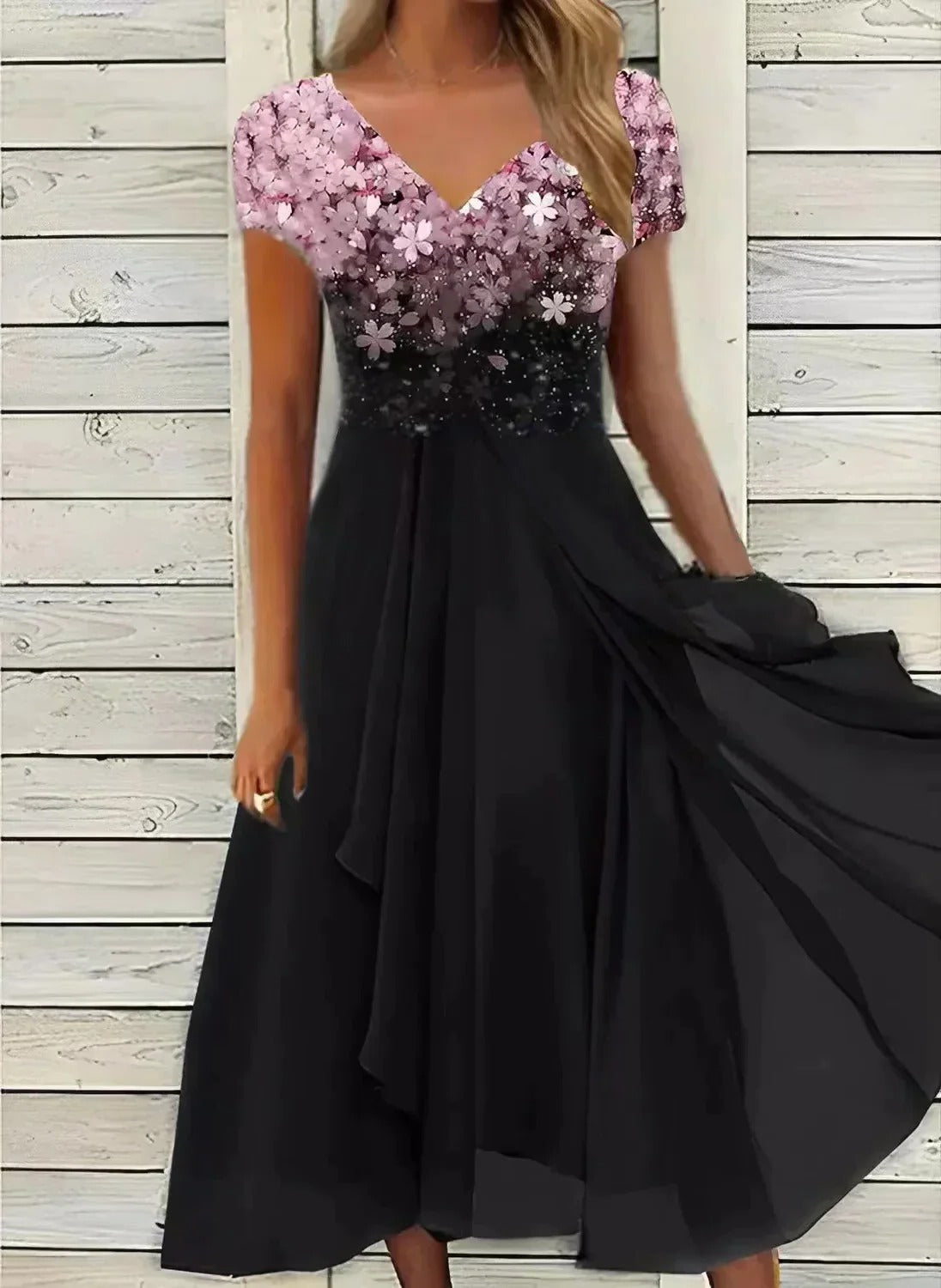 Women's Belro chiffon party dress with flowing fabric and elegant design, perfect for special occasions and evening events.