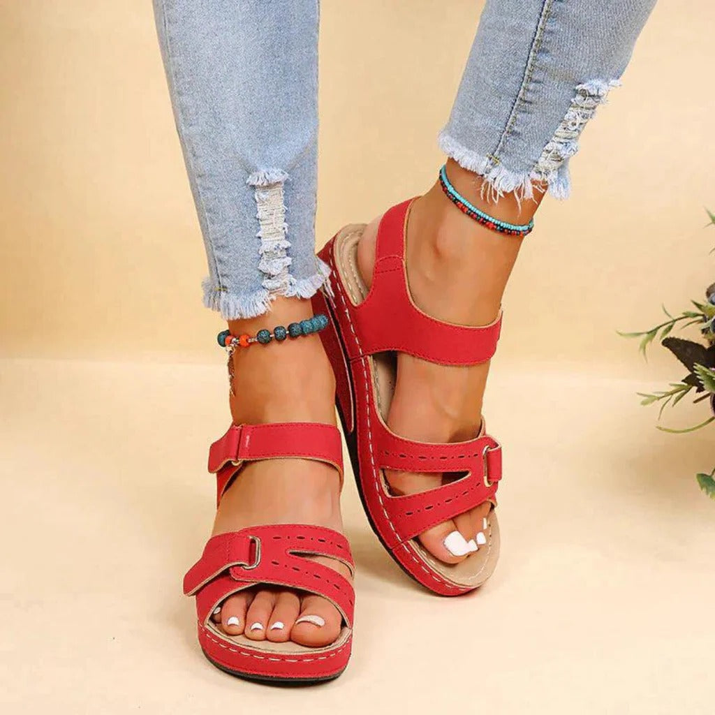 Belro orthopedic women's sandals with supportive straps and cushioned soles, designed for comfort and stability.