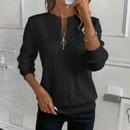 Belro women's textured sweater featuring a soft, casual fit with cozy knit fabric and a relaxed style.