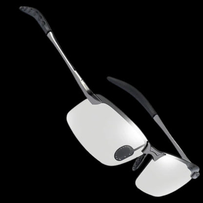 Belro photochromic UV sunglasses for men with adaptive lenses, stylish design, and UV protection, ideal for outdoor activities