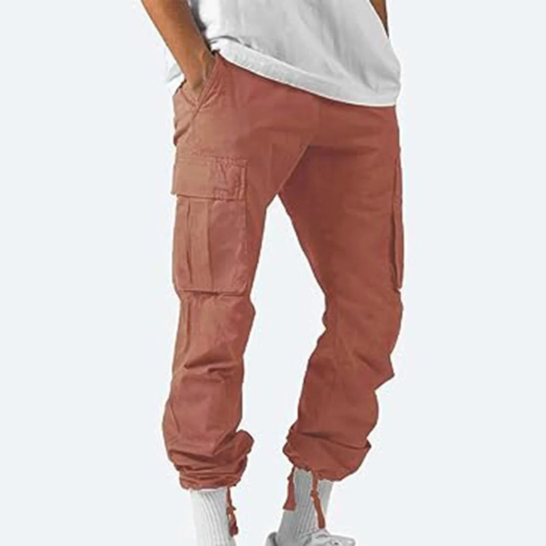 Men's Belro cargo pants with multiple pockets, relaxed fit, and durable fabric, ideal for casual or outdoor wear.