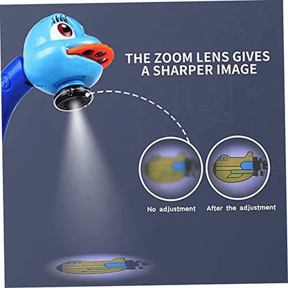 Belro Creative LED Art Projector toy with colorful light projections for kids' arts and crafts activities.