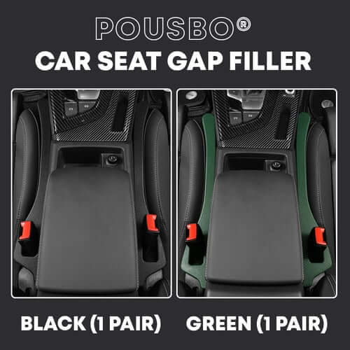 Belro Auto Gap Safety Fillers inside a car, designed to fill gaps between seats and center consoles for a cleaner interior.