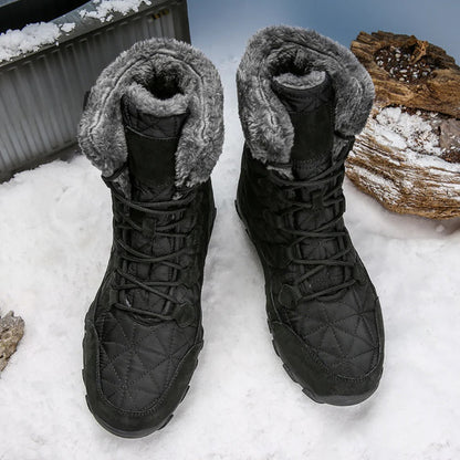 Men's Belro winter boots with warm lining and rugged outdoor design, suitable for cold weather and outdoor activities.