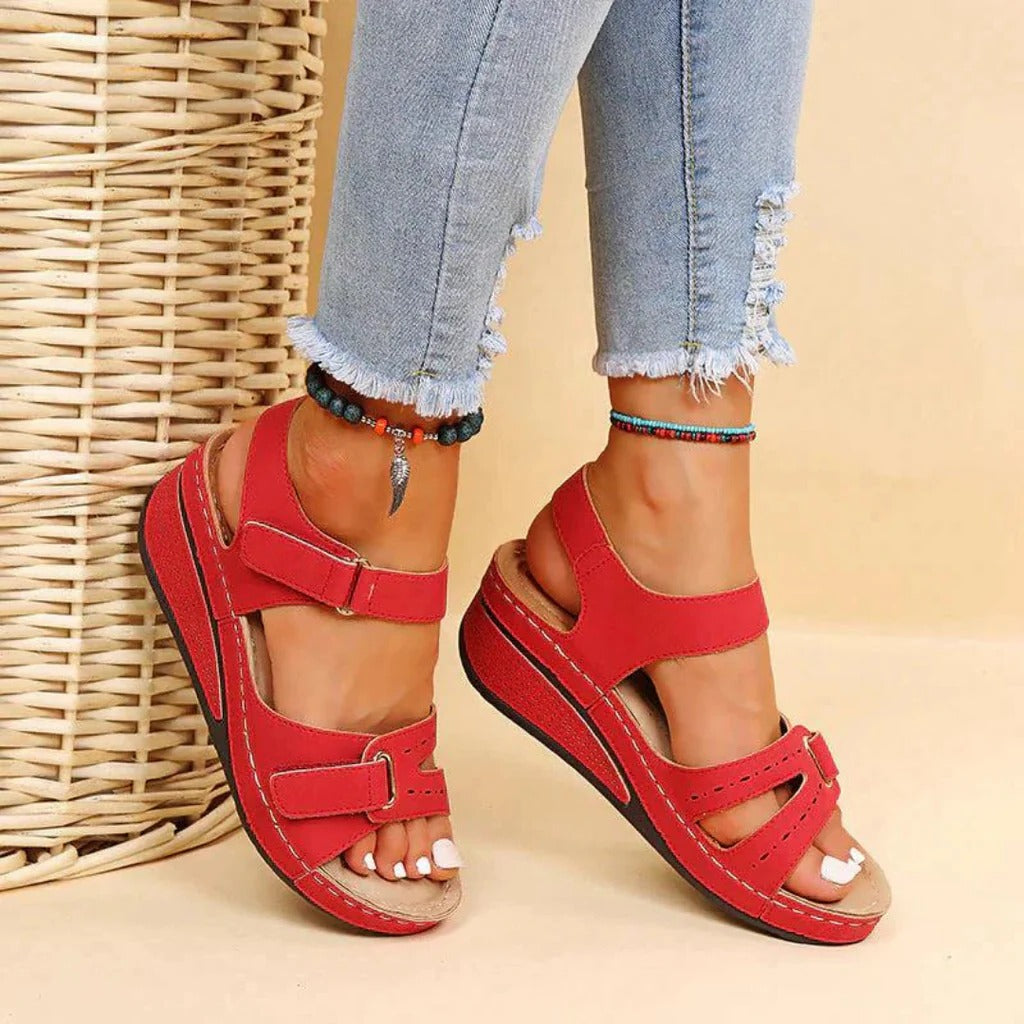 Belro orthopedic women's sandals with cushioned footbed and supportive straps, designed for comfort and stylish footwear.