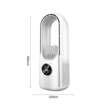 Belro blade-free silent portable air conditioner for home and office, compact design, cooling outdoor and indoor spaces.