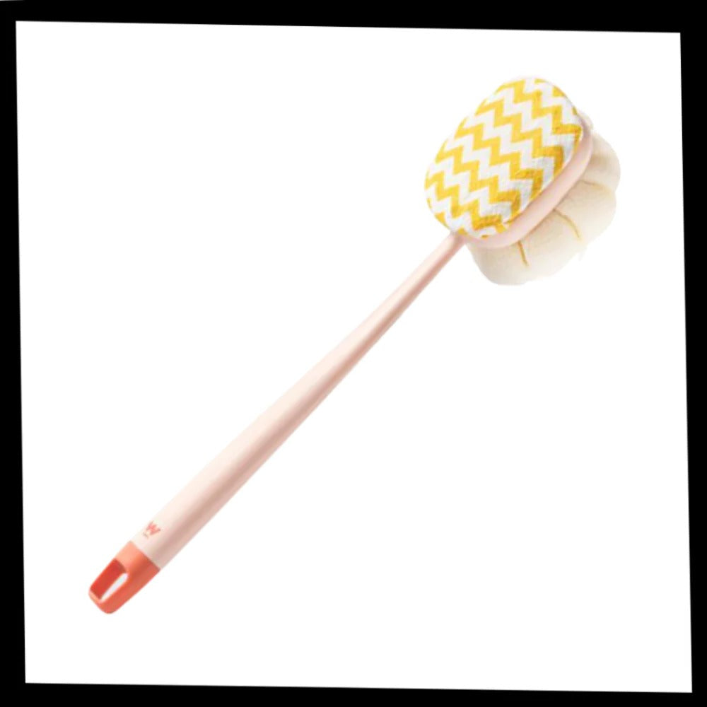 Belro exfoliating body scrubber bath brush with textured bristles for gentle skin exfoliation and cleansing.