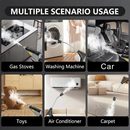 Belro high-pressure steam cleaning tool for outdoor home and garden use, with a durable metal nozzle and ergonomic handle.