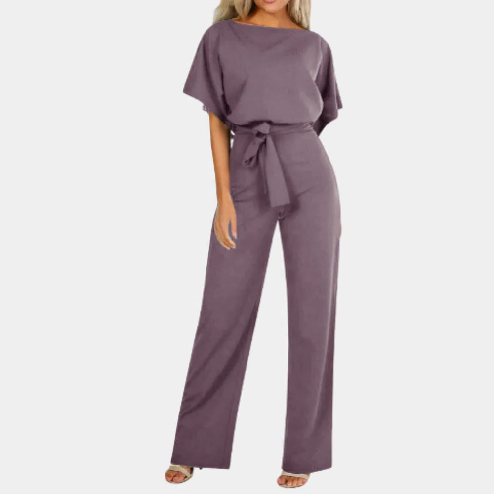 Belro stylish women's jumpsuit featuring a modern, fitted design with long sleeves and ankle-length pants.