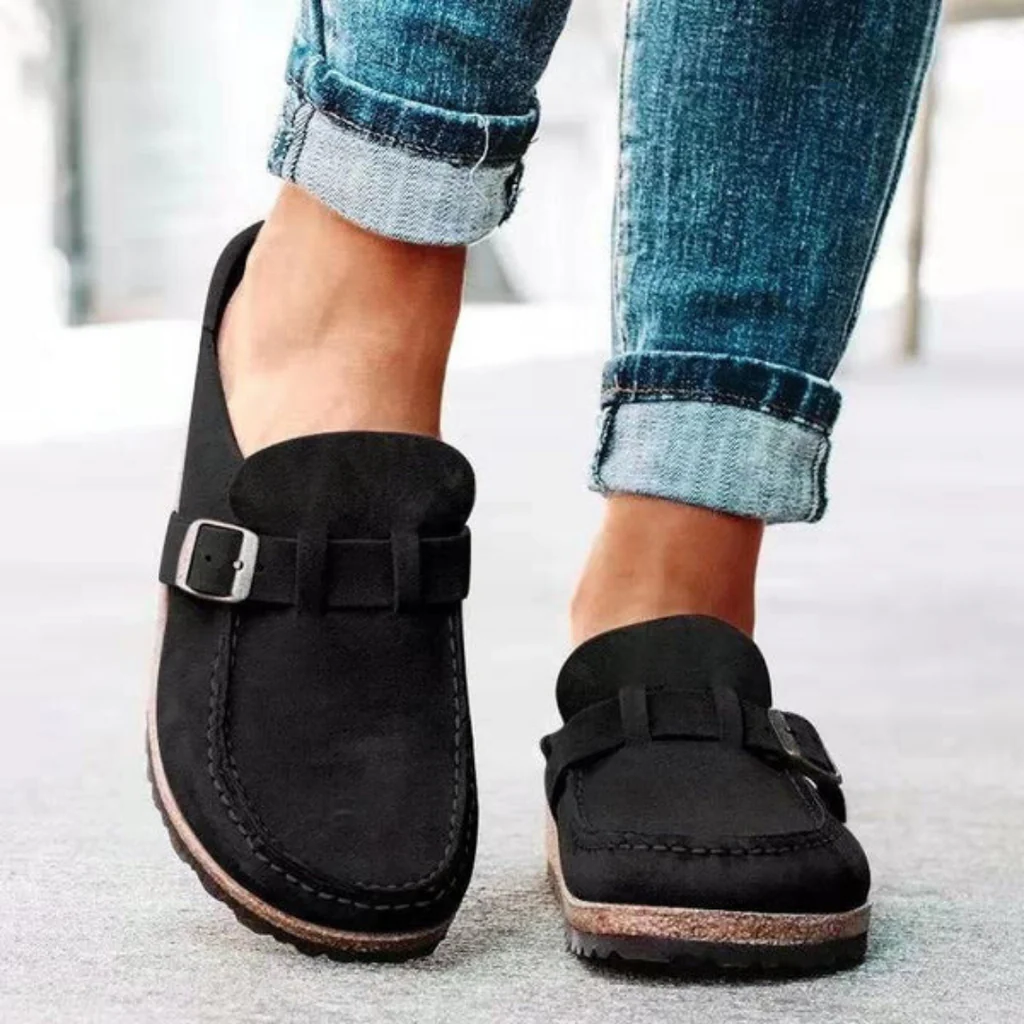 Belro orthopaedic women's clogs featuring supportive footbed and slip-on sandal design, ideal for comfort and everyday wear.