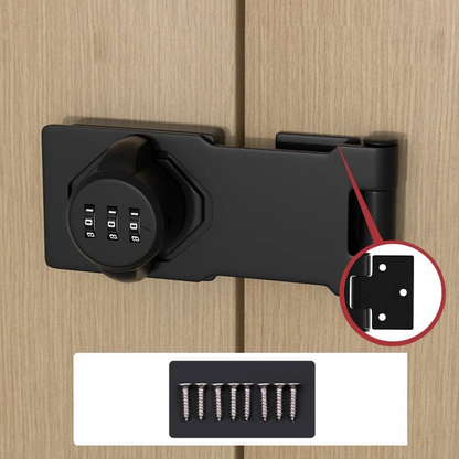 Belro household cabinet with secure password lock, outdoor home and garden security lock on wooden cabinet door