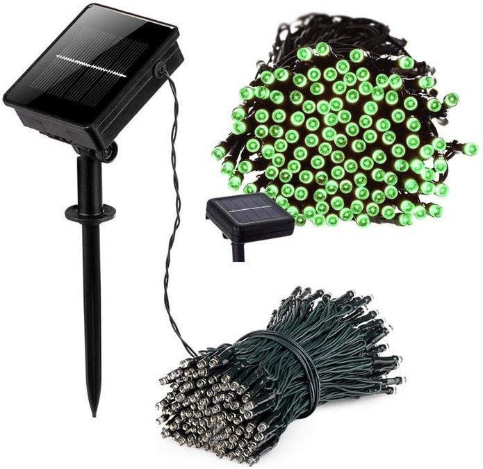 Belro 17-meter solar-powered fairy lights with 100 LED bulbs, ideal for outdoor garden and patio decorating.