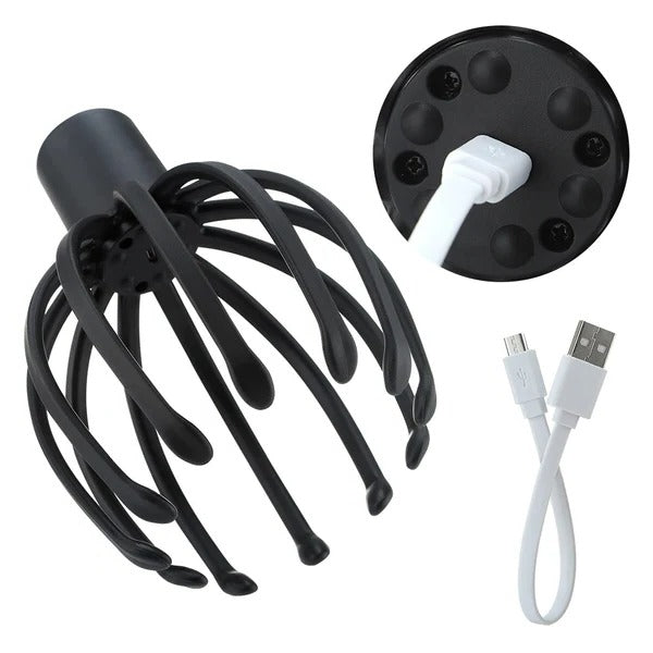 Belro electric octopus head massager relaxing scalp and stress relief device with multiple massaging tentacles.