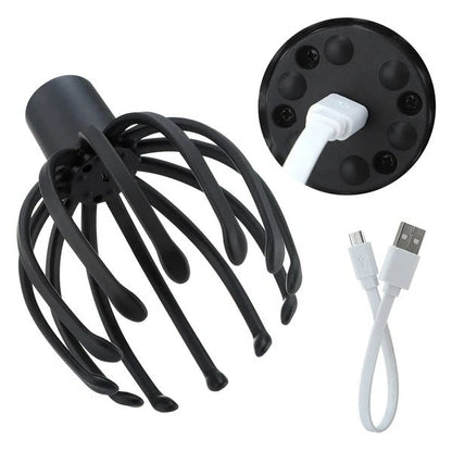 Belro electric octopus head massager relaxing scalp and stress relief device with multiple massaging tentacles.