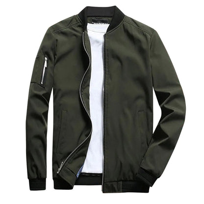 Men's short summer jacket by Belro, stylish lightweight clothing jacket for warm weather, shown in a casual outdoor setting.