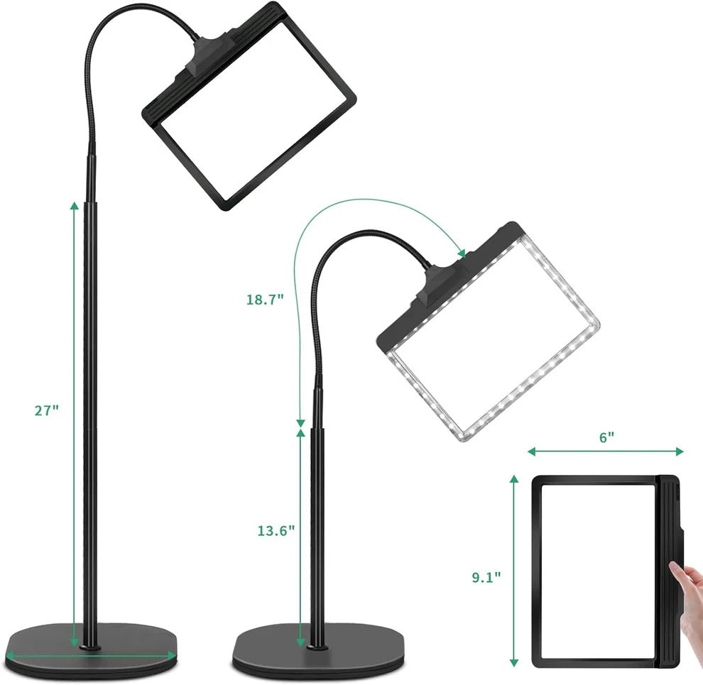 Belro magnifying glass with LED lighting for outdoor use, featuring a clear lens and ergonomic handle for detailed inspection.