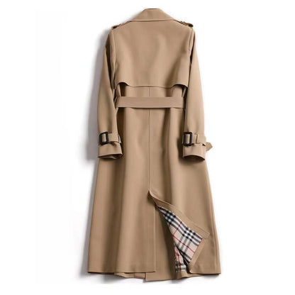 Belro classic trench coat featuring timeless style, beige color, double-breasted design, and belt, perfect for sophisticated outerwear.
