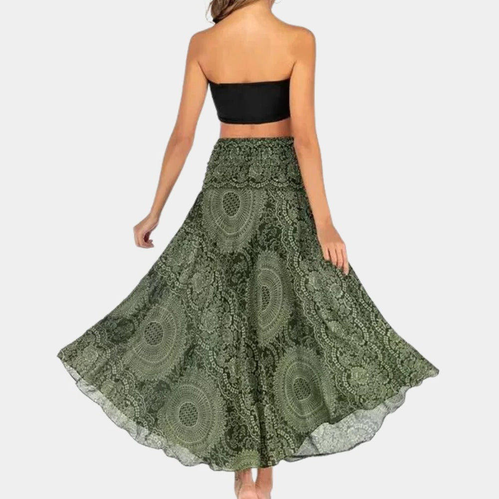 Bohemian maxi skirt for women by Belro featuring flowing fabric and boho-inspired design, perfect for casual or festival wear.