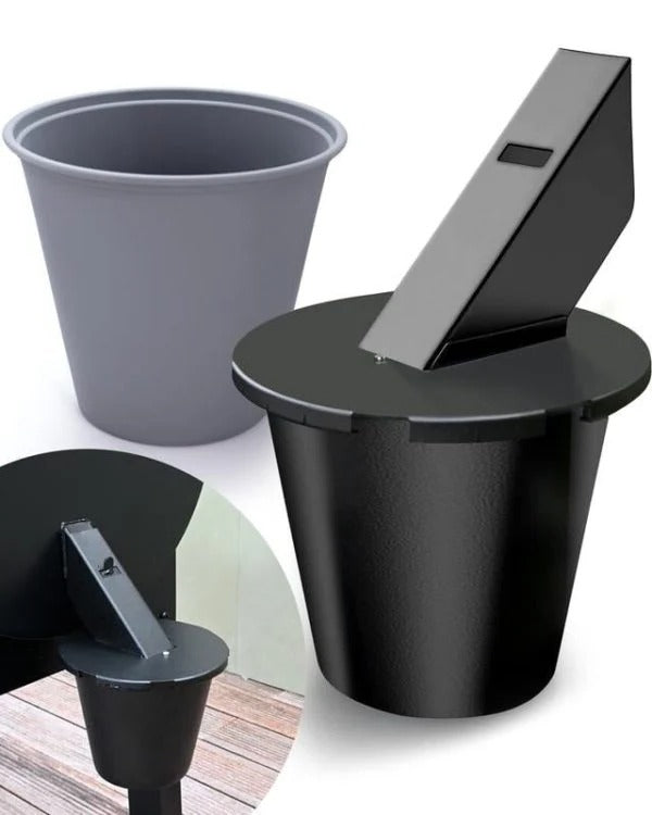Belro upgraded grill grease collector for kitchen and grilling, with a durable metal design and easy-to-clean features.