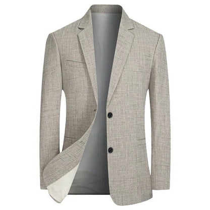 Men's Belro elegant blazer in classic navy, tailored fit with notch lapel, suitable for formal or business attire.