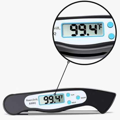 Digital Food Thermometer by Belro with a digital display, stainless steel probe, and compact design for accurate temperature readings.